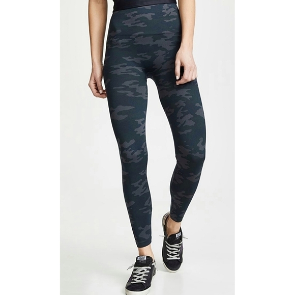 Spanx | Camouflage High Waist Knit Leggings Large - Picture 1 of 8